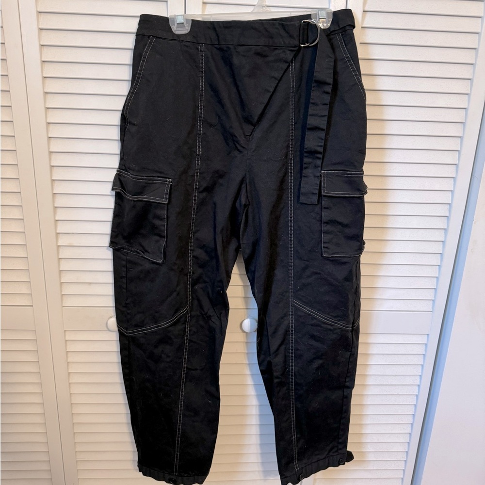 Karen BritChick Amazon Drop Black Cargo Pants - L